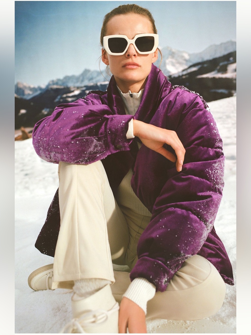 Anthropologie | Avec Les Filles Velvet Puffer Jacket | Wine | NWT | Size S